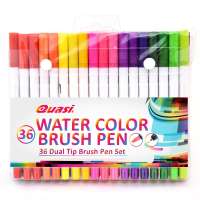 New Product 36 Colors Brush Pen and Fineliner Dual Tip Art Markers Brush Tip Pen for Students